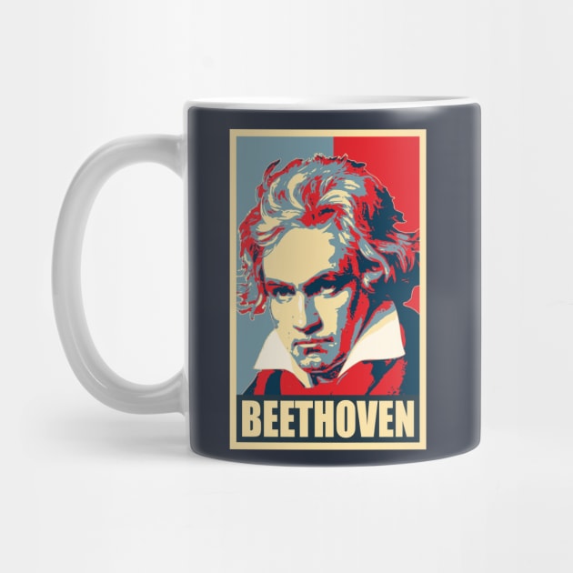 Beethoven Propaganda Poster Pop Art by Nerd_art